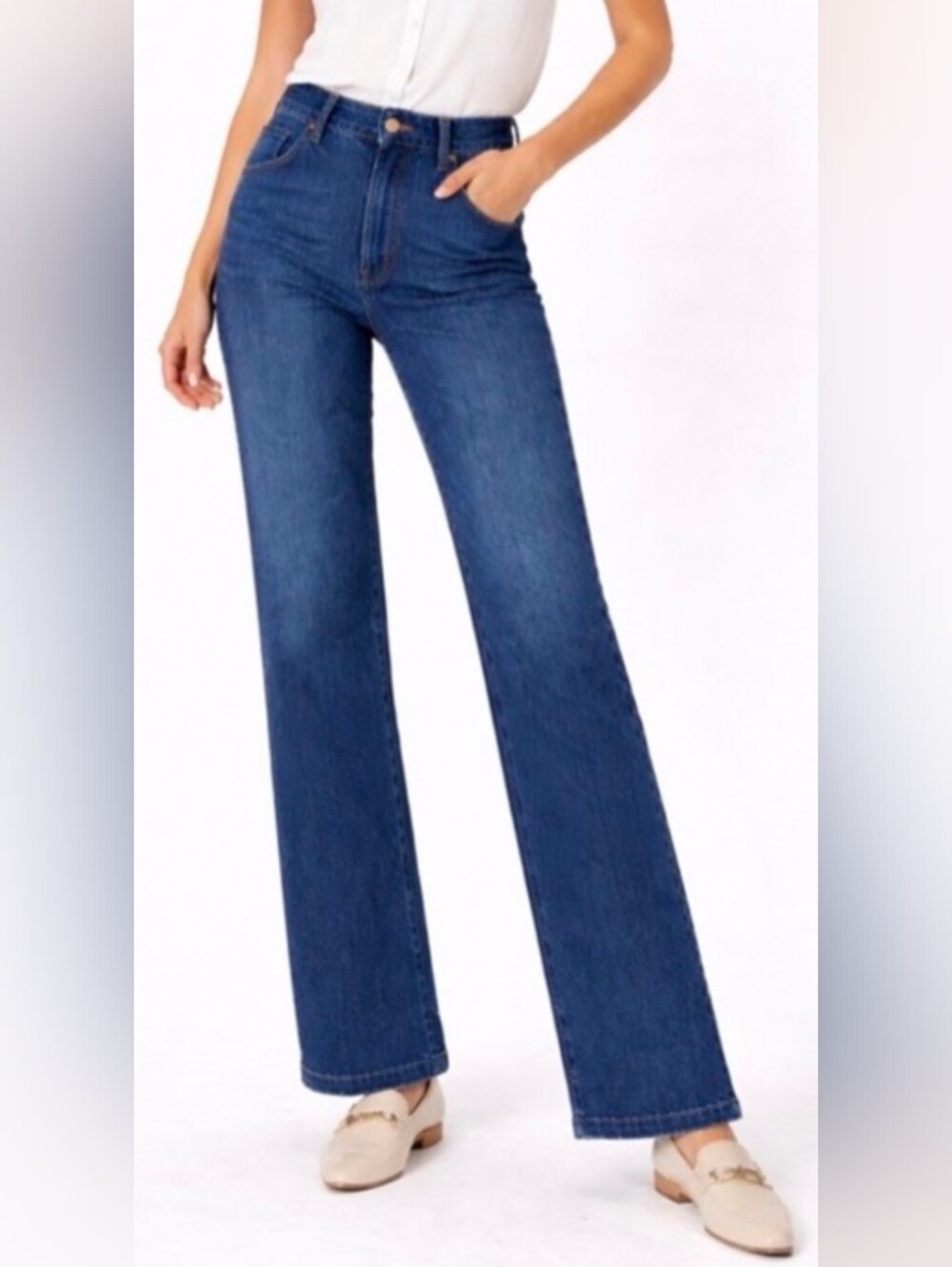Ann Taylor High Rise Flare Jean Sz 10
